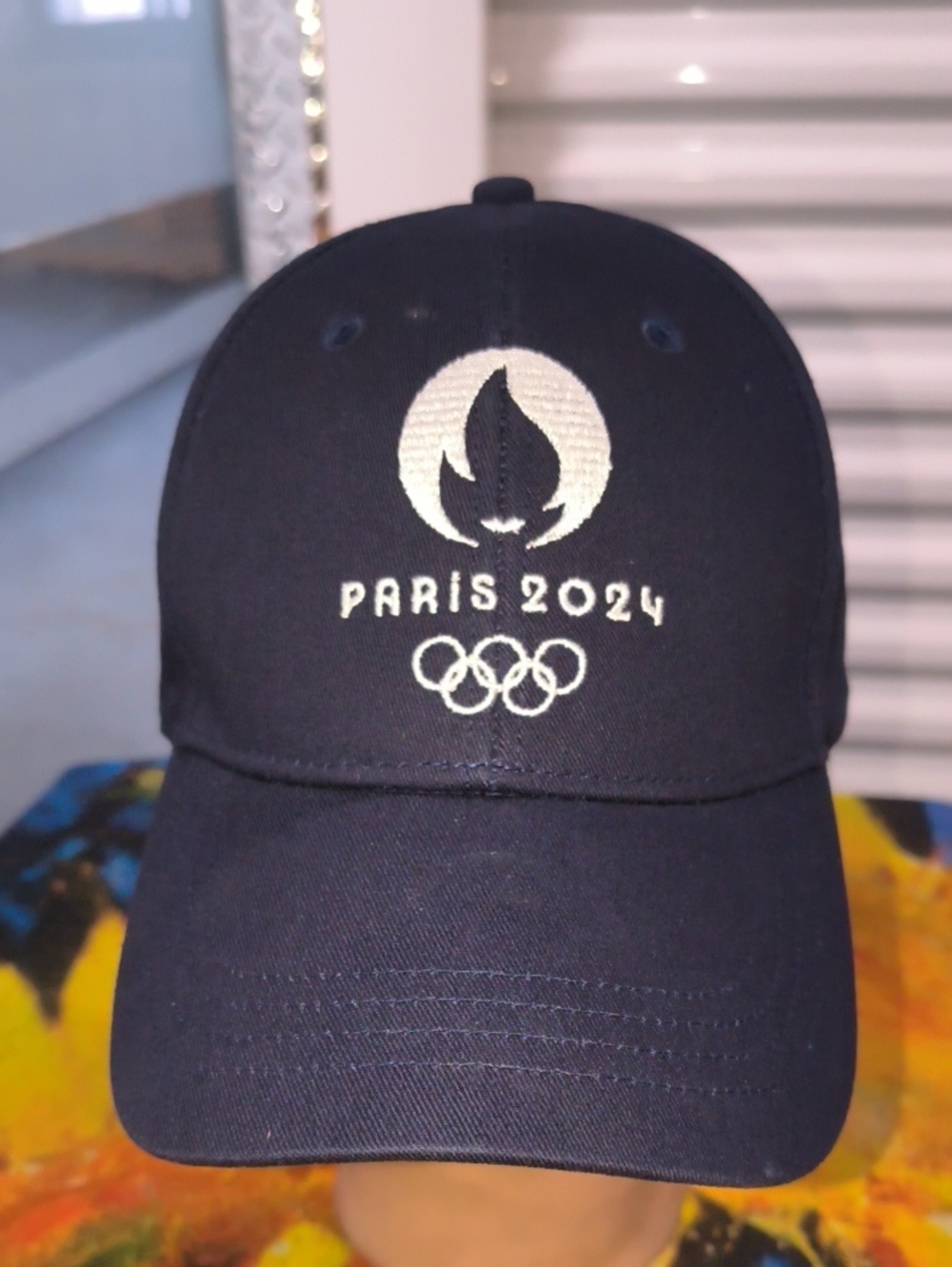 Paris 2024 Olympic Embroidered Logo Strapback Hat Cap OSFM
